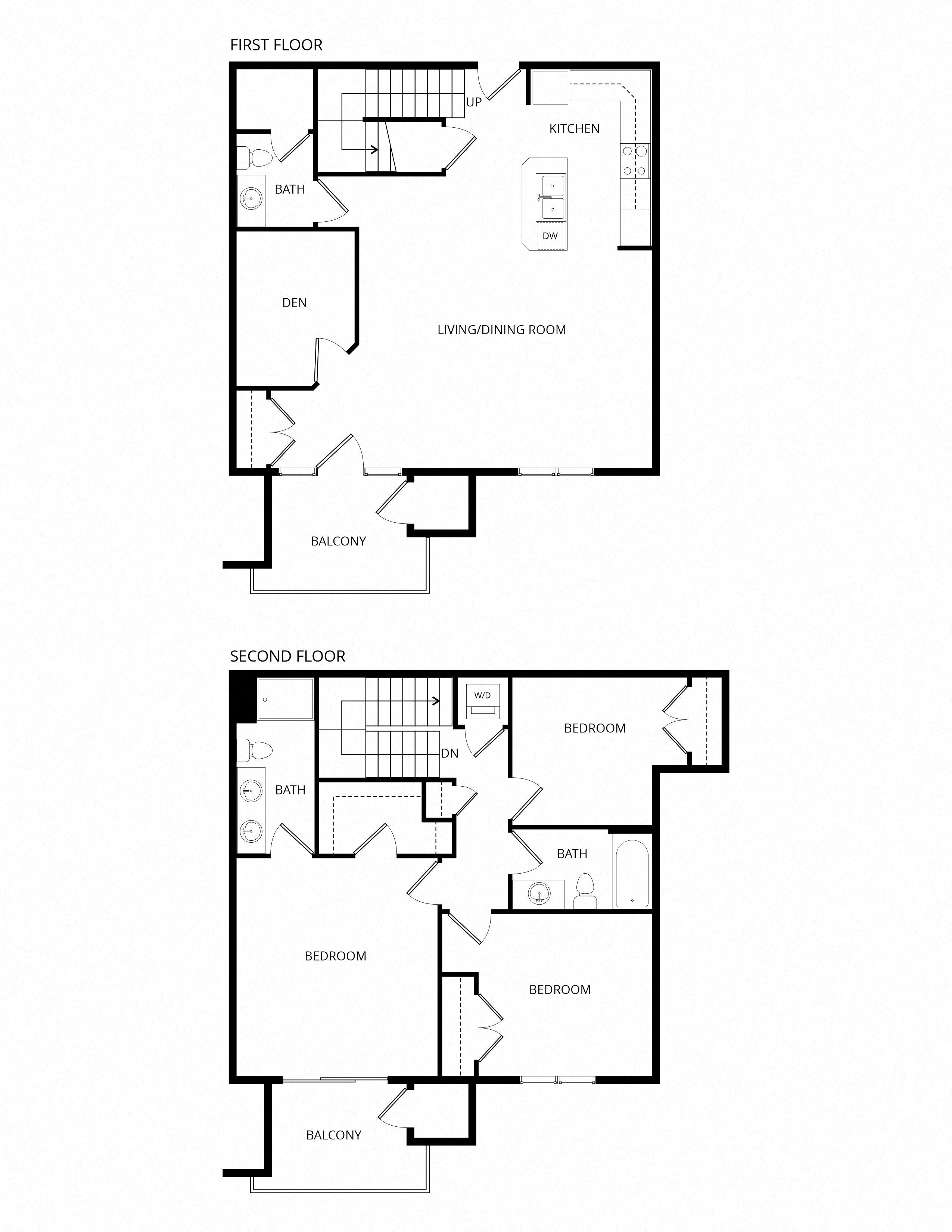 J1 Townhome floor plan